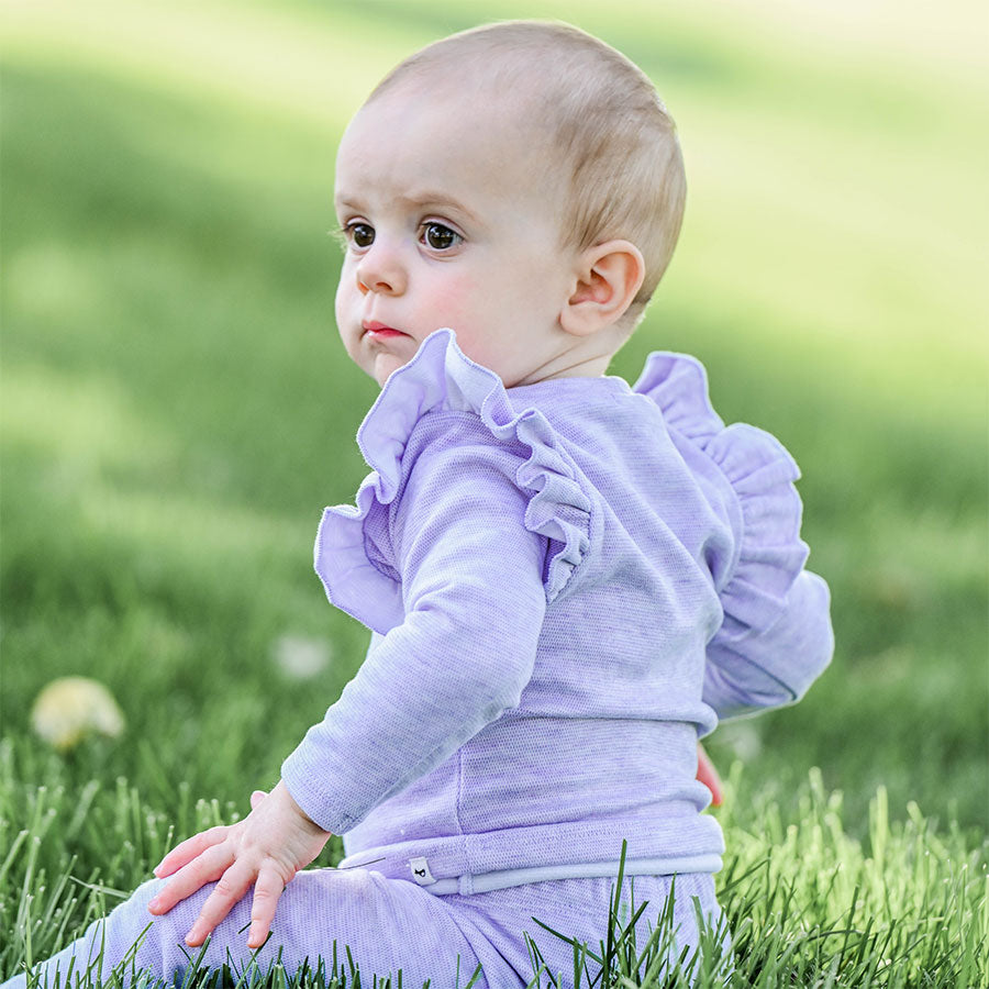 oh baby! Honeycomb Millie Two Piece Set - Wisteria - oh baby!