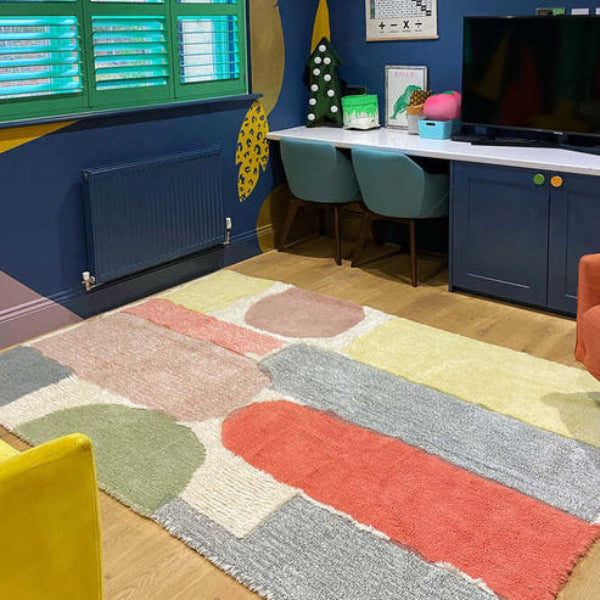 Wool Area Rug - Abstract