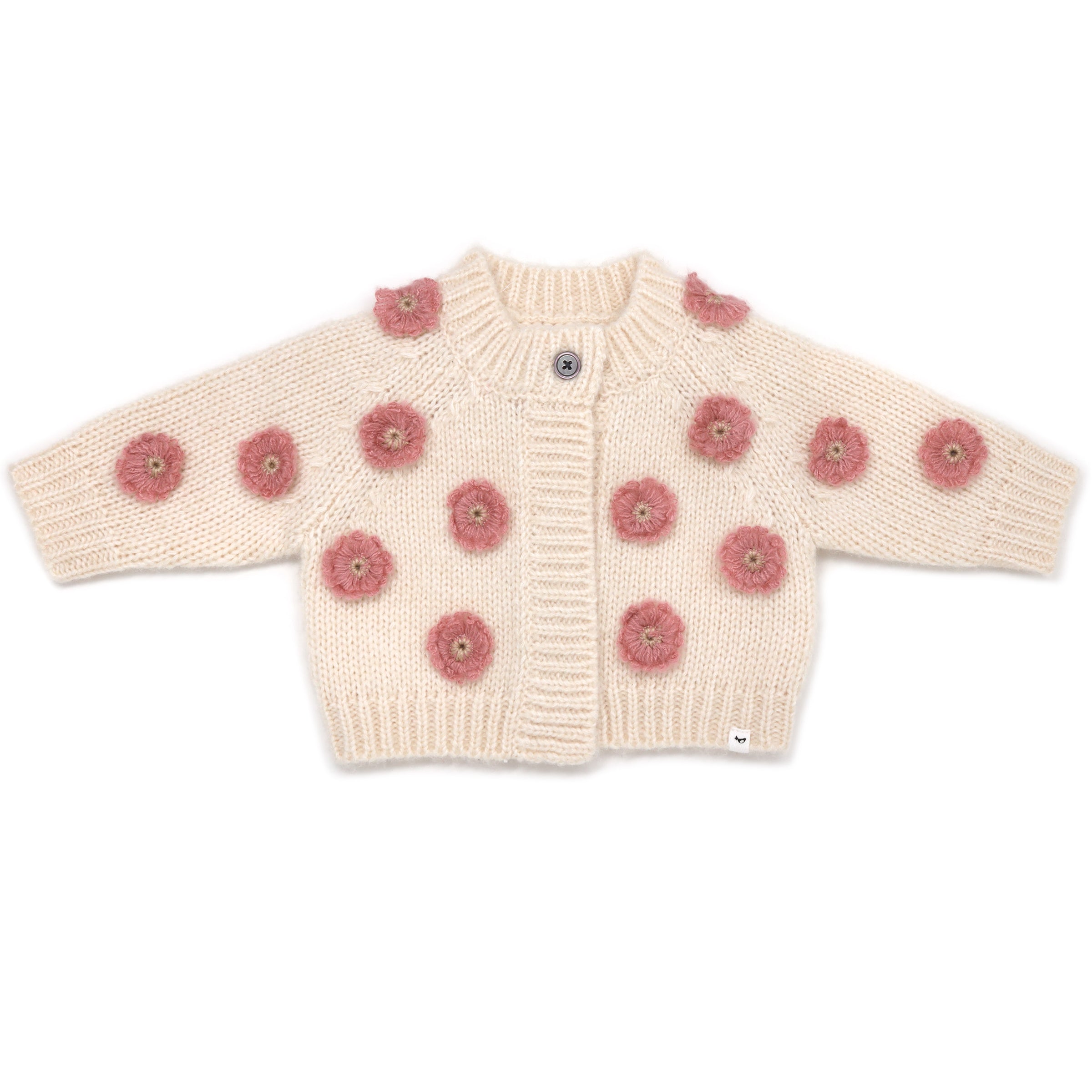 Cream bobble clearance knit cardigan