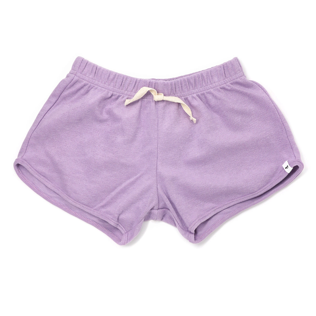 oh baby! Cotton Terry Girls Track Shorts - Lavender