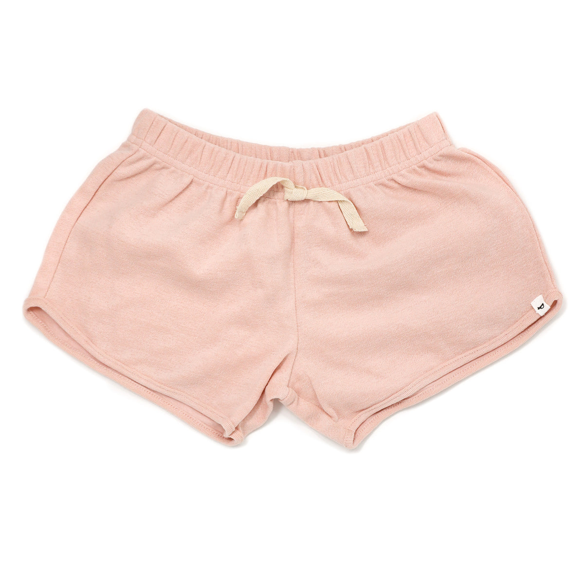 oh baby! Cotton Terry Girls Track Shorts - Peachy