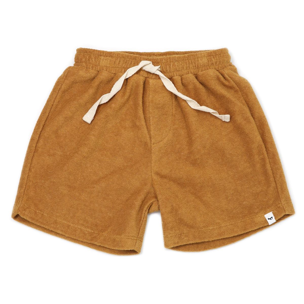oh baby! Cotton Terry Boys Track Shorts - Caramel