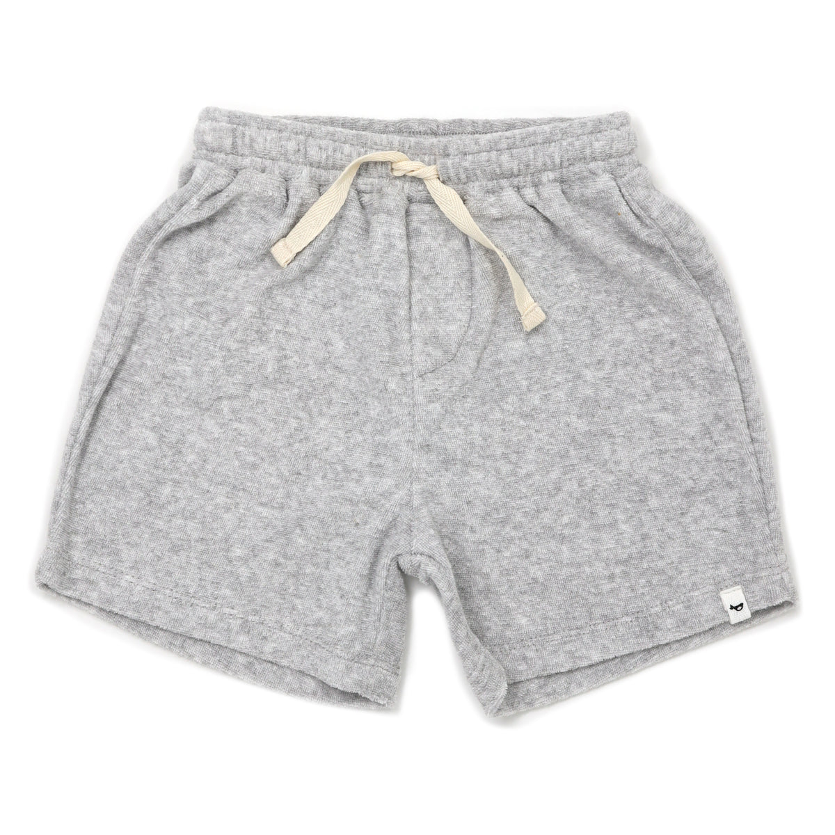 oh baby! Cotton Terry Boys Track Shorts - Heather Gray