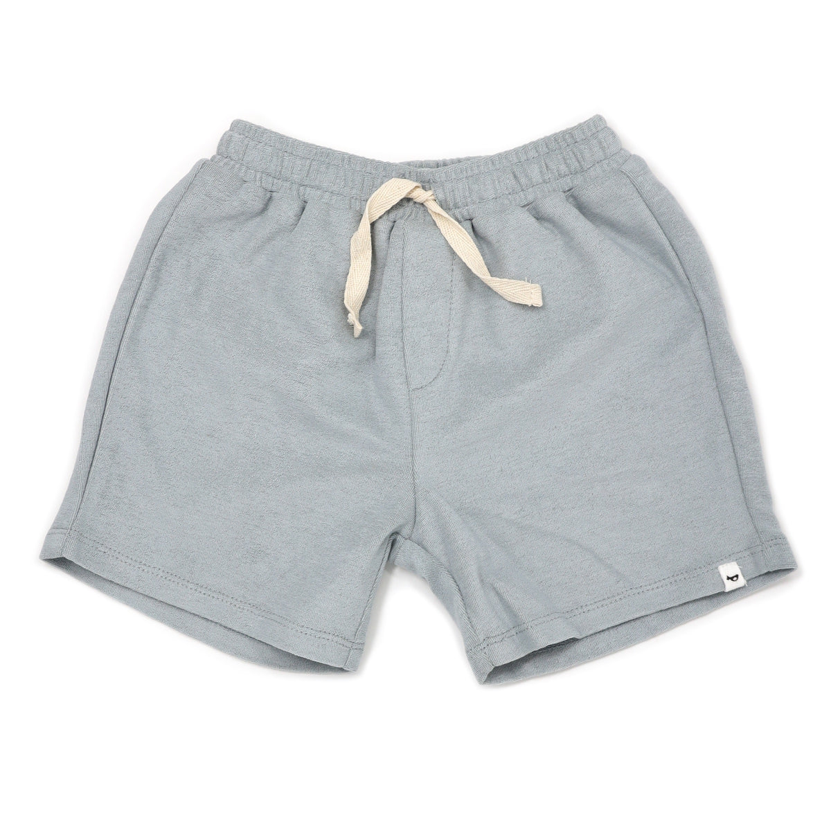oh baby! Cotton Terry Boys Track Short - Mist Blue
