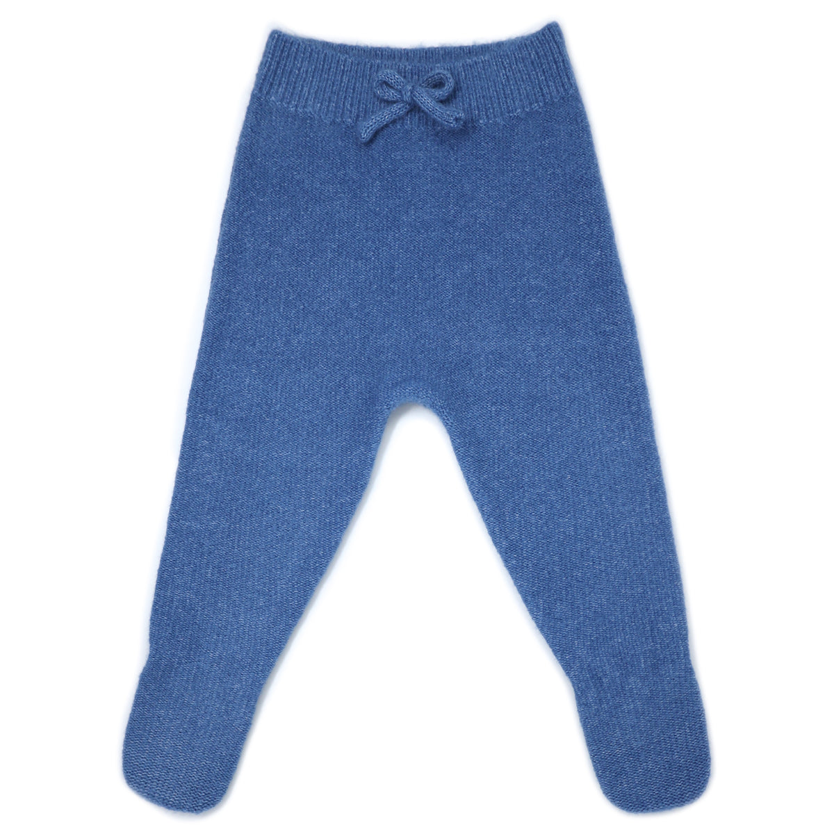 oh baby! Footed Fuzzy Knit Pants - Blue