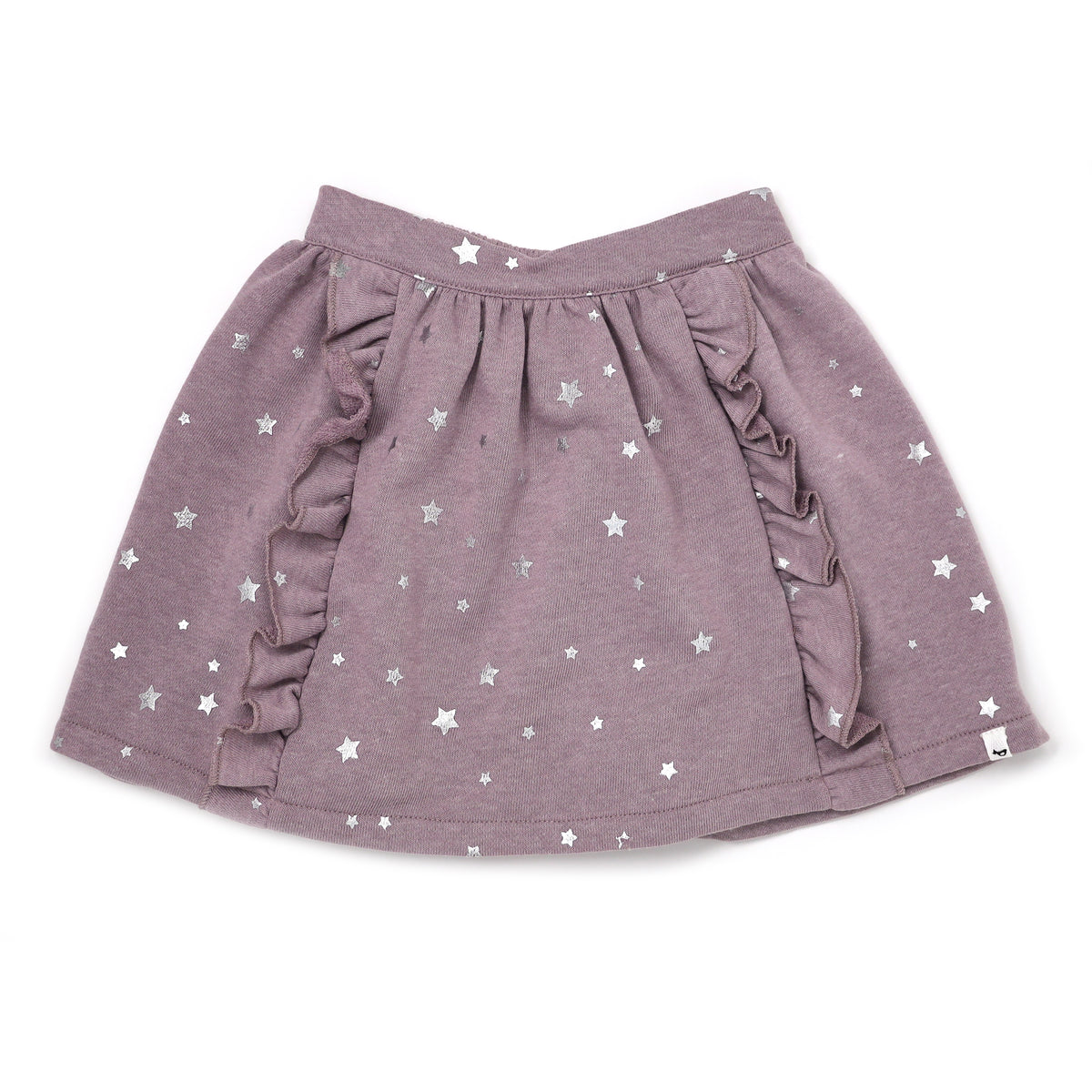 oh baby! Mini Silver Stars Millie Pocket Skirt - Dusty Lavender