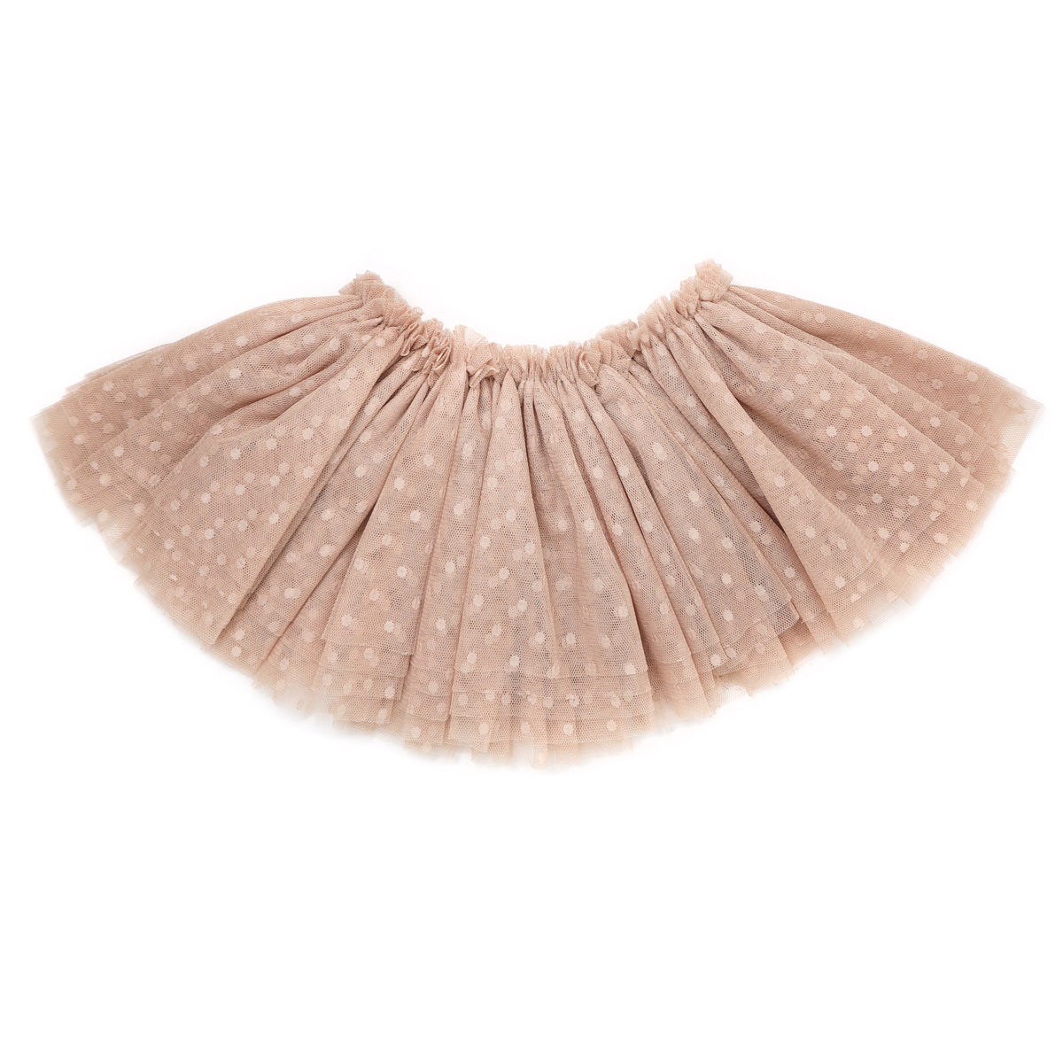 oh baby! Dotted Mesh Frill Tutu Skirt - Clay