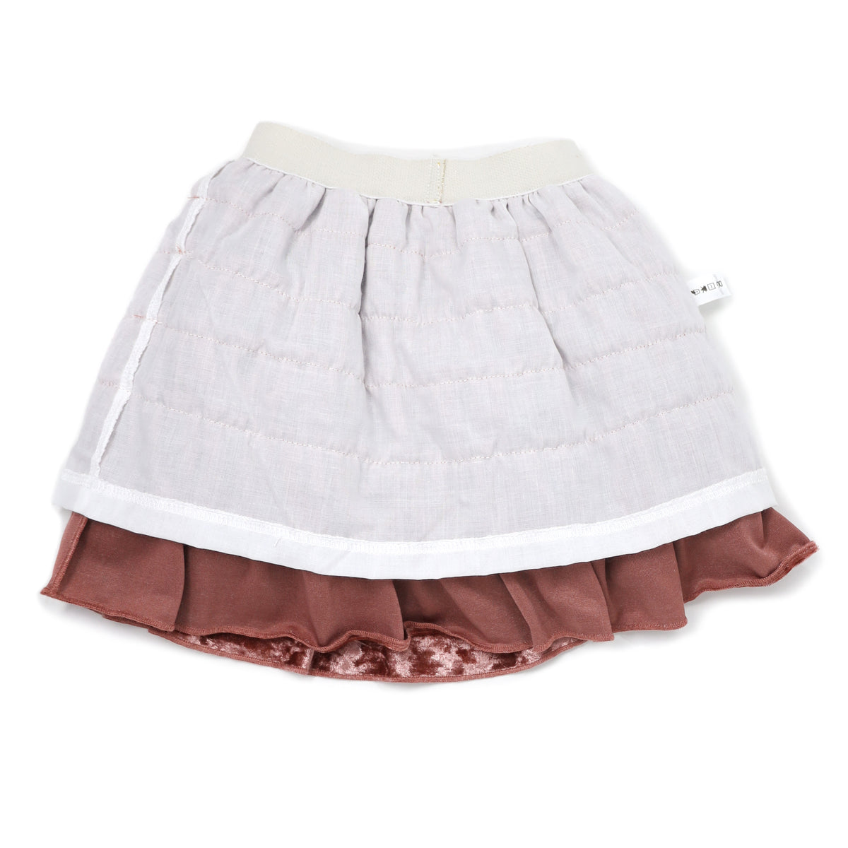 oh baby! Velvet Layered Skirt - Blush