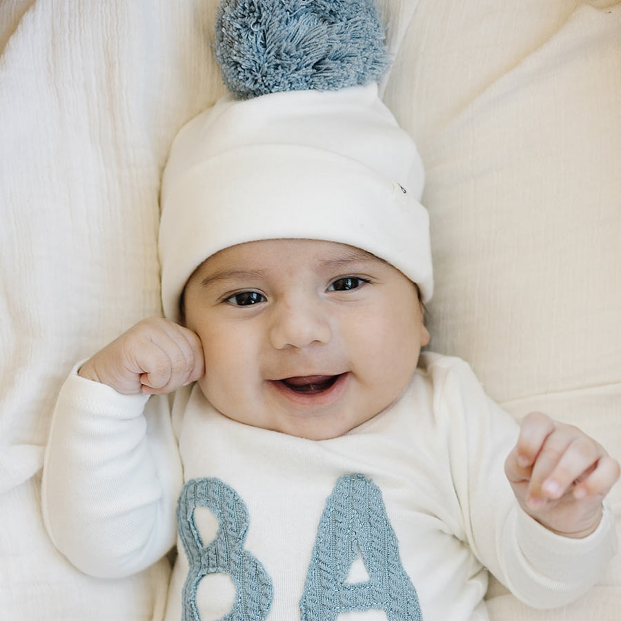 Baby pom clearance hat