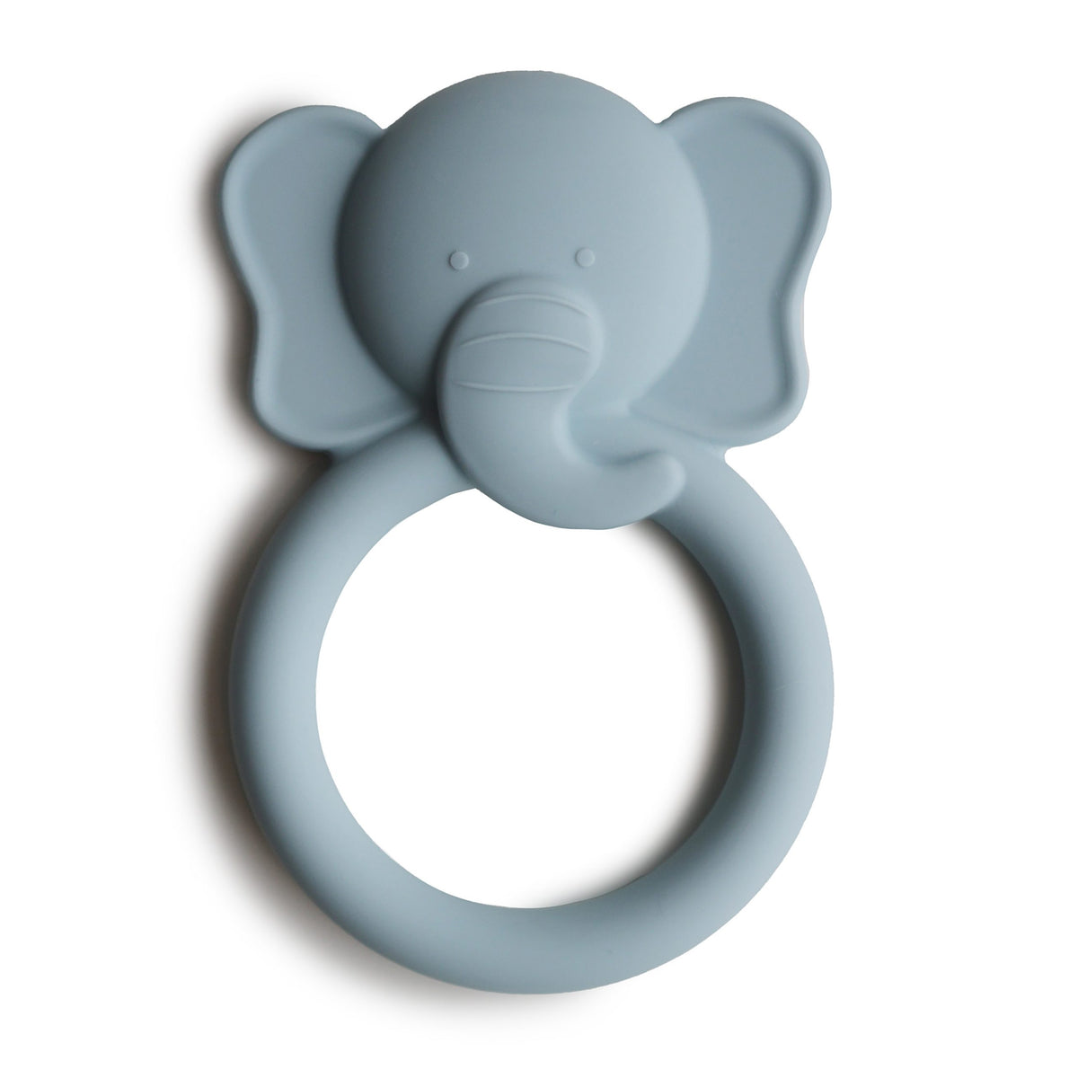 Mushie Elephant Silicone Teether - Cloud