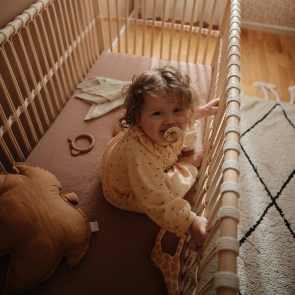 Month Old Pacifier Safe Sleep Mushie FRIGG Daisy Natural Rubber