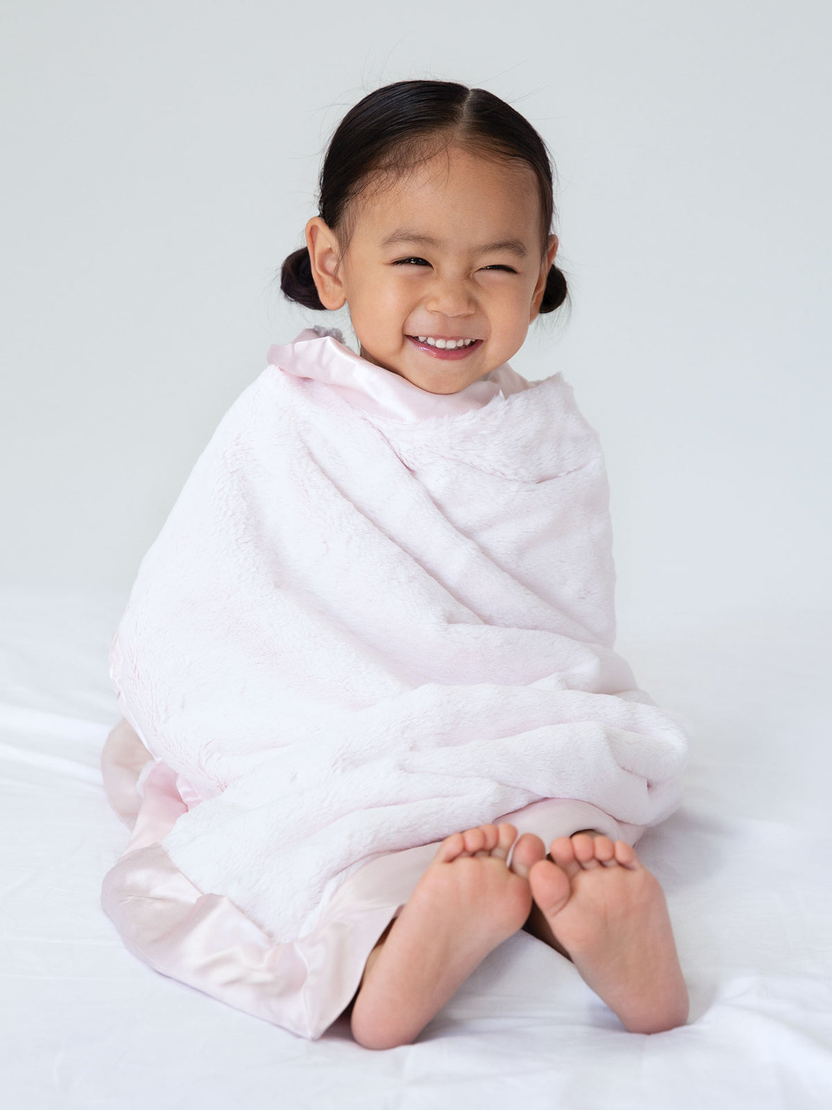 Little Giraffe Luxe Receiving Baby Blanket - Pink