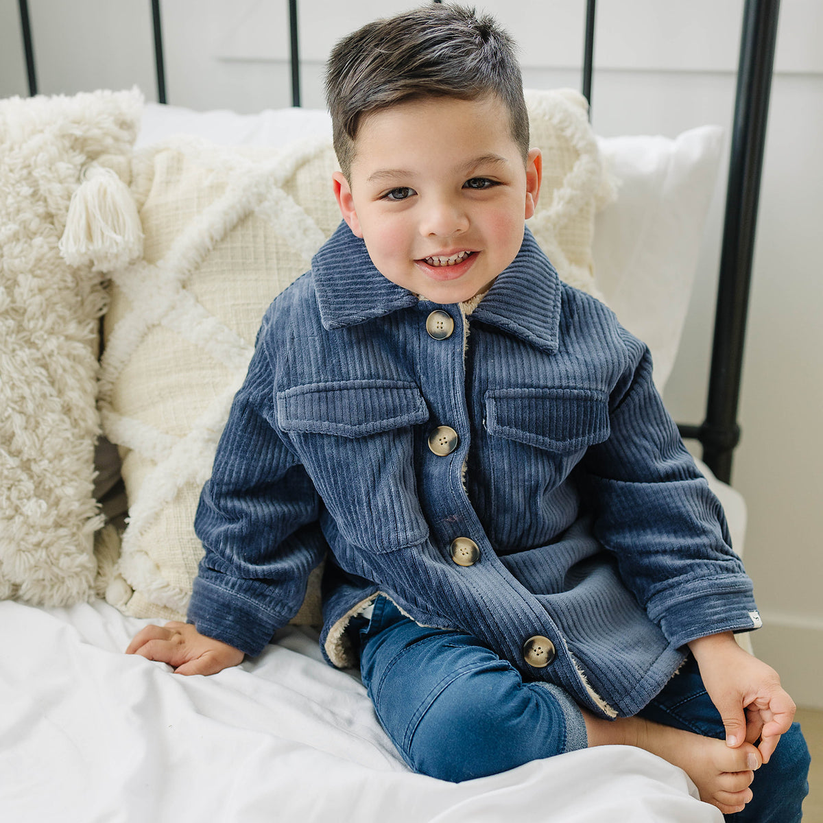 oh baby! Shacket Corduroy - Dusty Blue - oh baby!