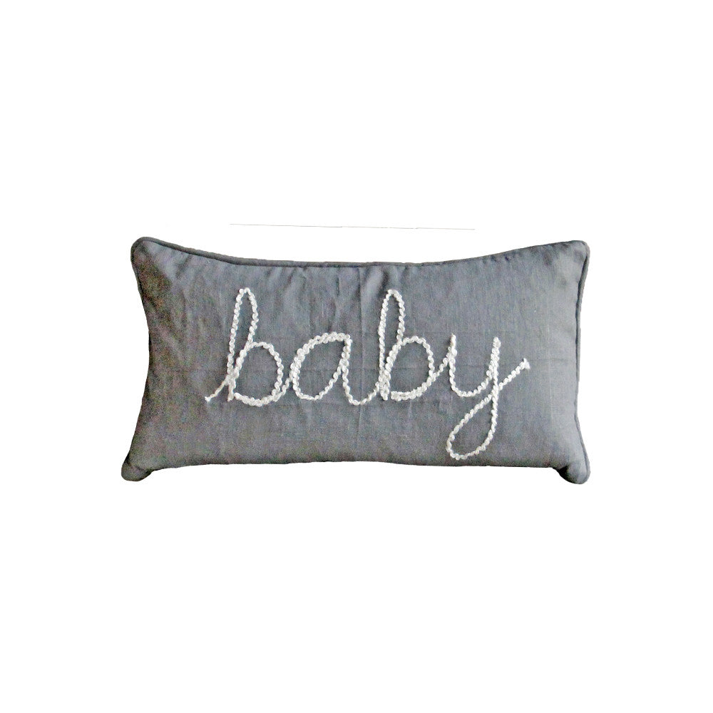 oh baby! Word Yarn Pillow with Welt - oh baby!