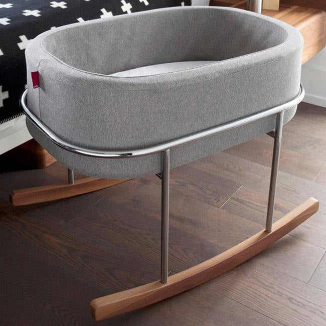 MONTE Rockwell Bassinet with Walnut Frame - oh baby!