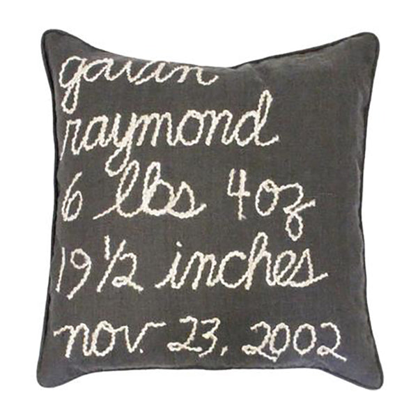 oh baby! Personalized Birthday Pillow