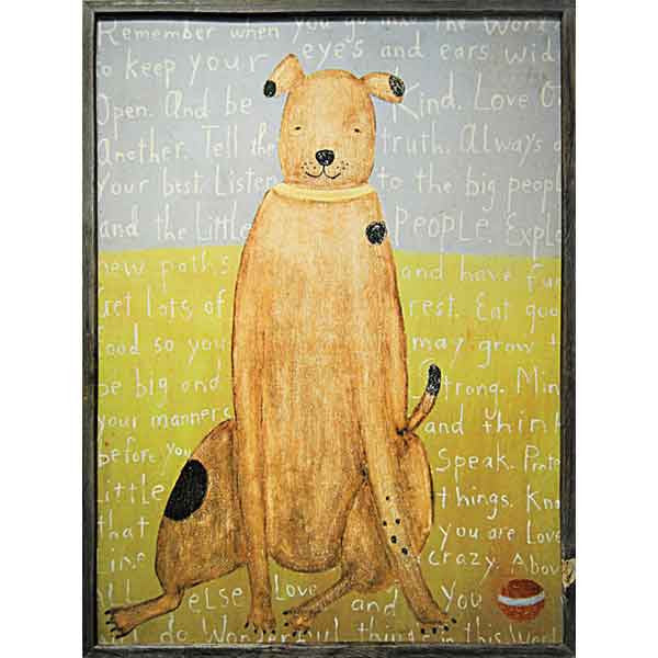 Sugarboo Brown Boy Dog Framed Art Print - oh baby!