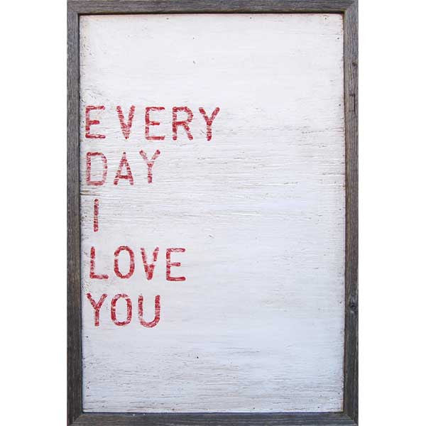 Sugarboo Every Day I Love You Vintage Framed Art Print - oh baby!