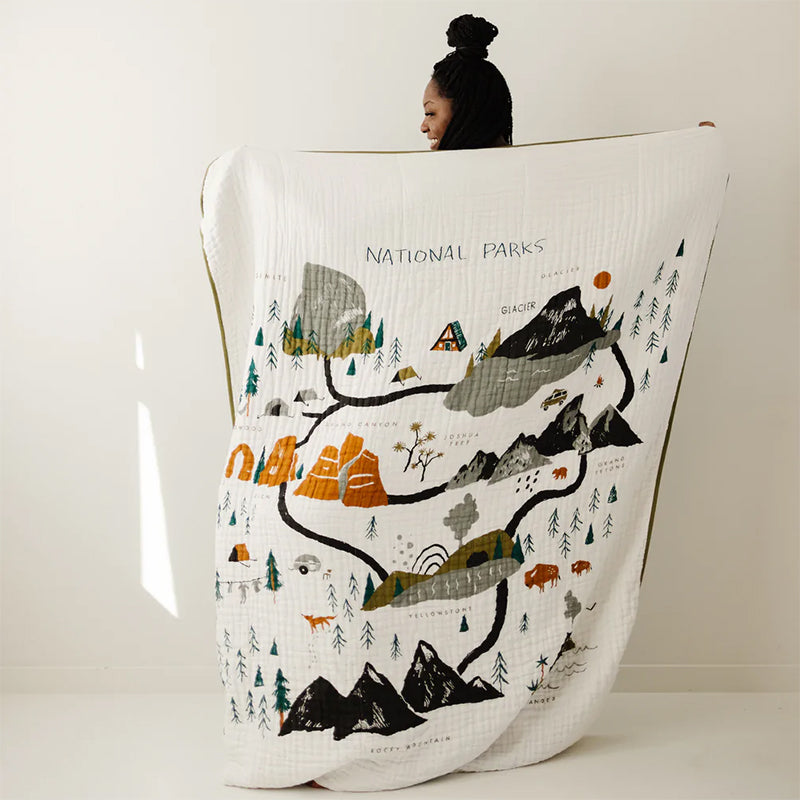 Clementine Kids - Large Throw Blanket - National Parks