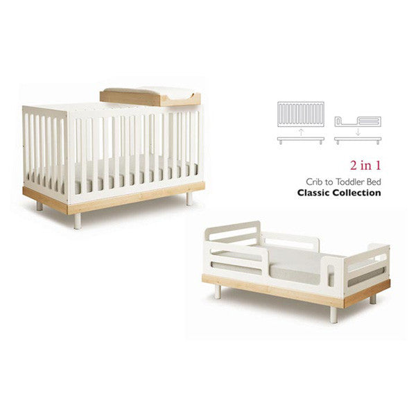 Oeuf Classic Toddler Bed Conversion Kit - White - oh baby!