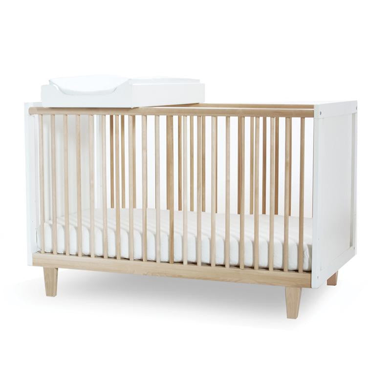 White and hotsell wood crib