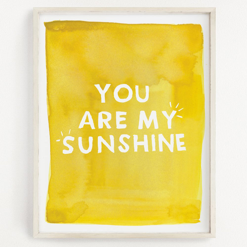 Clementine Kids Art Print - You Are My Sunshine - 11 x 14 - oh baby!