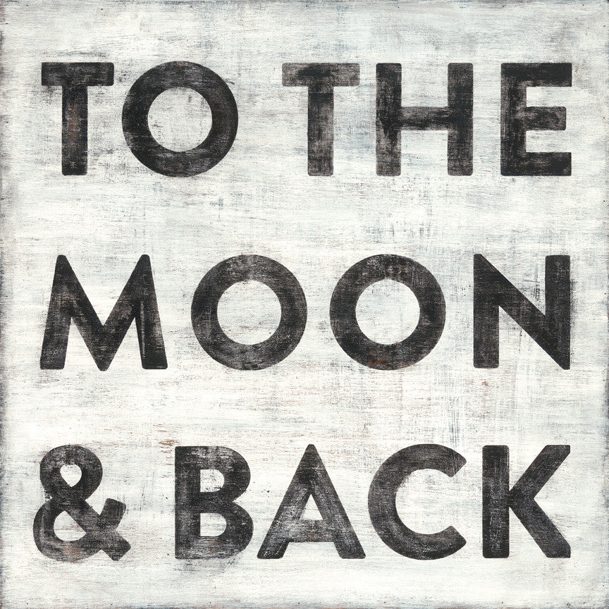 To The Moon And Back Art Print - oh baby!