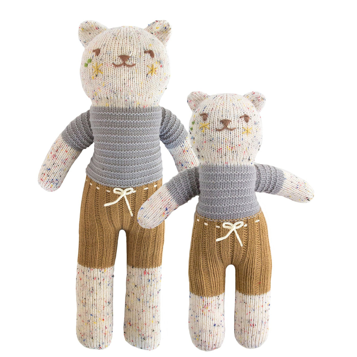 Blabla Knit Doll, Tweedy Bear - Regular Size
